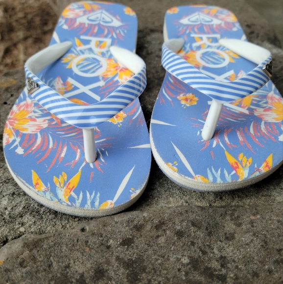 Roxy Girl's Pebbles Flip Flop Sandals 9 / 10 - Picture 2 of 7